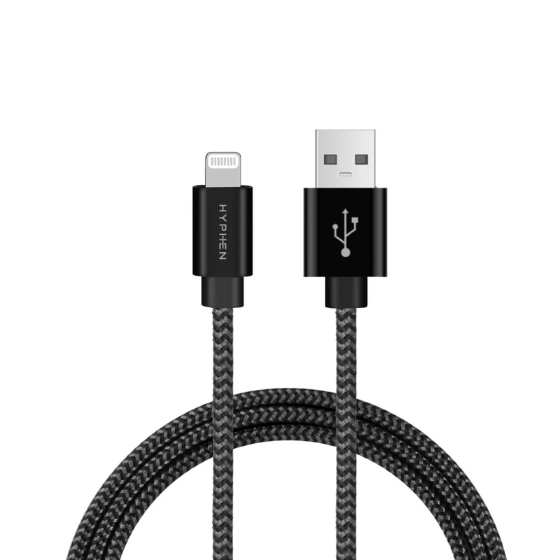 Hyphen USB 3.0 to Lightning 1m Cable - Black - كابل